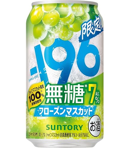 Amazon.co.jp: サントリー -196℃ 無糖 ダブルシークヮーサー 7％ 350ml